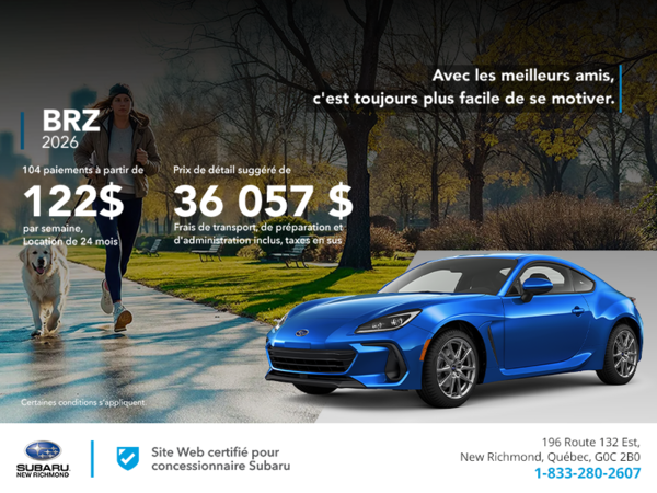 Procurez-vous la BRZ 2026!