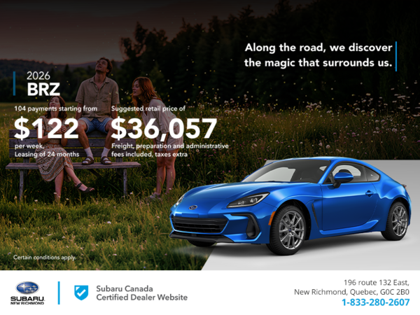 Get the 2026 BRZ today!