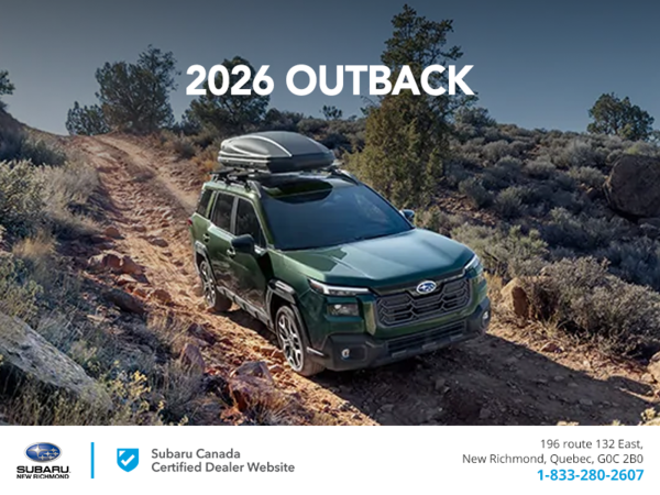 Get the 2026 Outback today!
