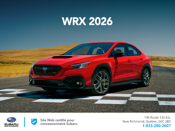 Procurez-vous la WRX 2026!