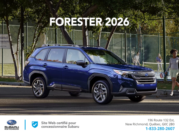 Procurez-vous le Forester 2026!