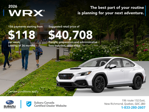 2026 Subaru WRX