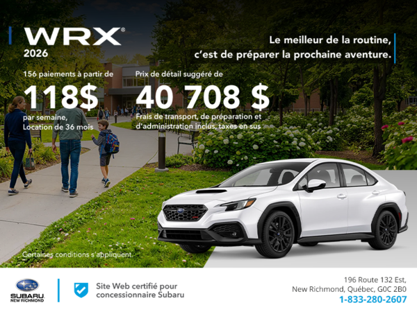 Subaru WRX 2026