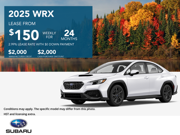 Get the 2025 Subaru WRX Today!