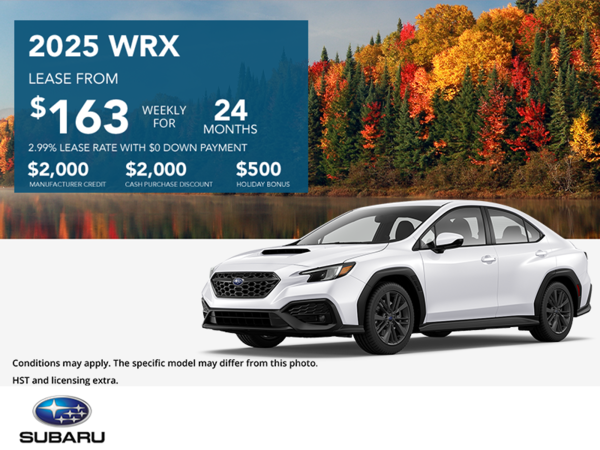 Get the 2025 Subaru WRX Today!