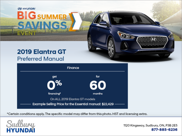 Finance the 2019 Elantra GT!
