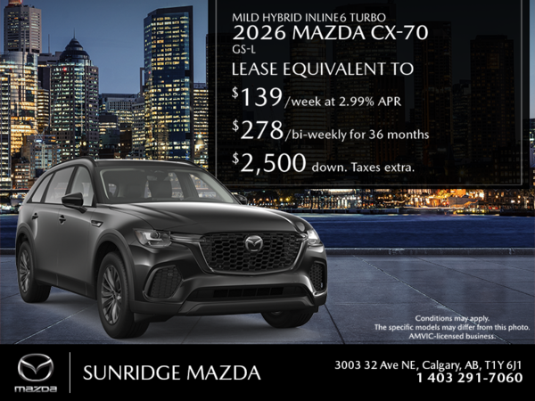 Get the 2026 Mazda CX-70 Mild Hybrid