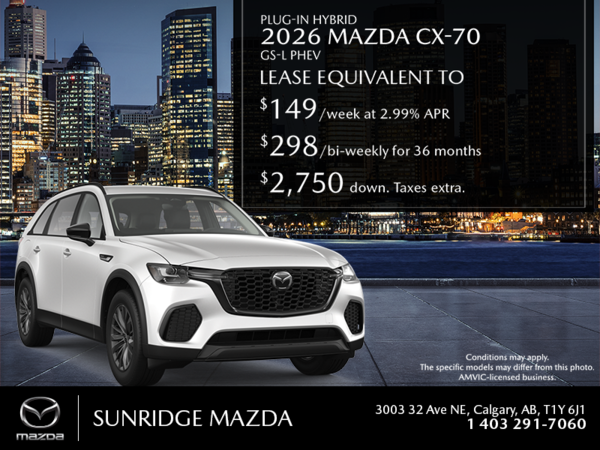 Get the 2026 Mazda CX-70 Plug-In Hybrid