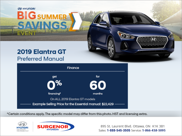 Finance the 2019 Elantra GT!