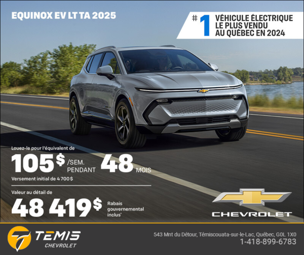 Procurez-vous le Chevrolet Equinox EV 2025