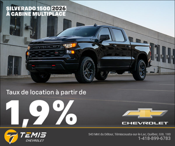 Procurez-vous le Chevrolet Silverado 1500 2026