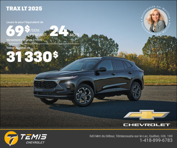Procurez-vous le Chevrolet Trax LT 2025