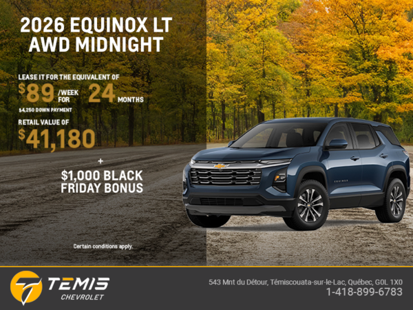 Get the 2026 Chevrolet Equinox LT AWD