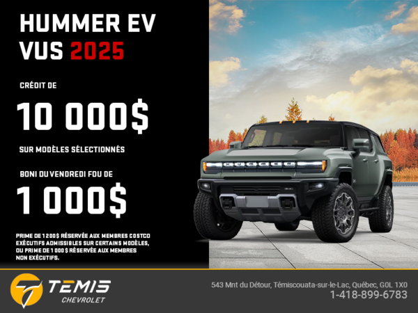 Le GMC Hummer EV VUS 2025