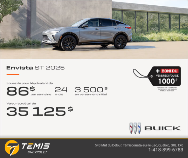 Procurez-vous la Buick Envista 2025