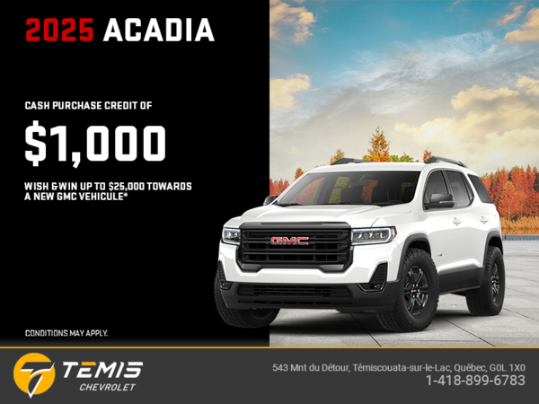 The 2025 GMC Acadia