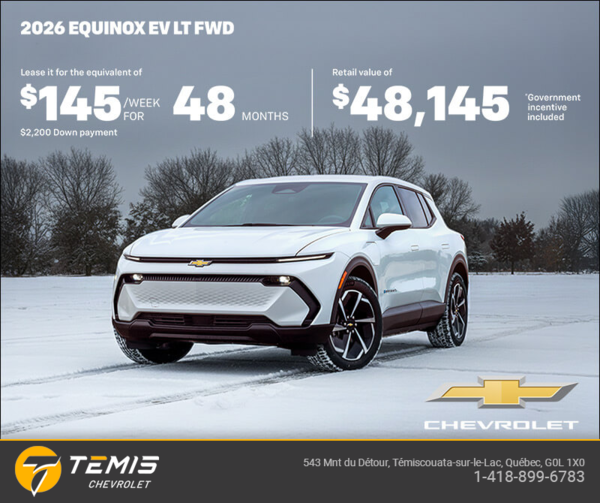 Get the 2026 Chevrolet Equinox EV
