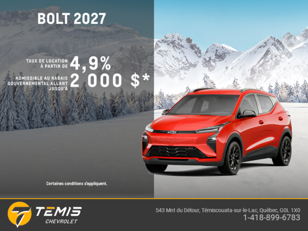 Procurez-vous le Chevrolet Bolt 2027