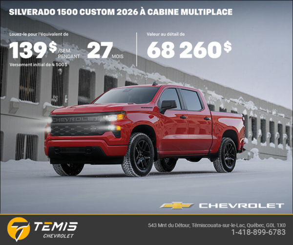 Procurez-vous le Chevrolet Silverado 1500 2026