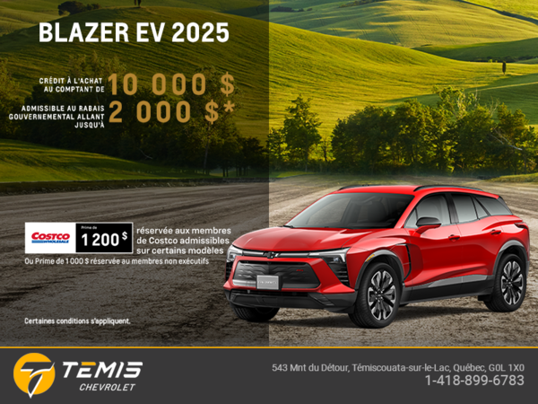 Procurez-vous le Chevrolet Blazer EV 2025