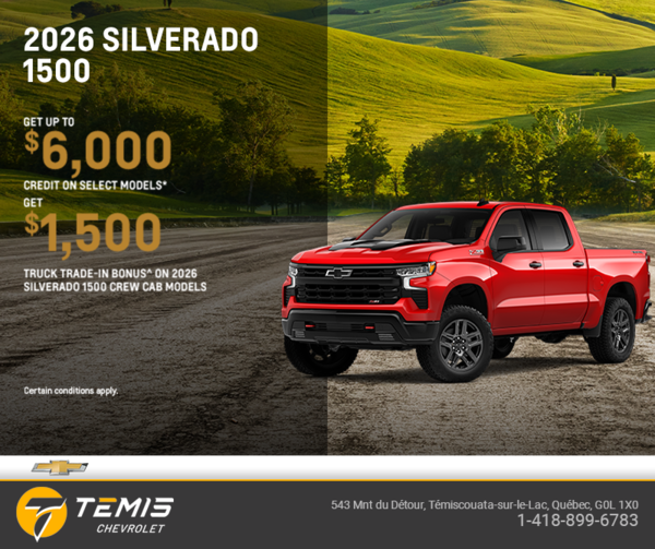 Get the 2026 Chevrolet Silverado 1500