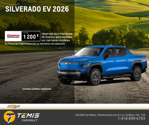 Procurez-vous le Chevrolet Silverado EV 2026