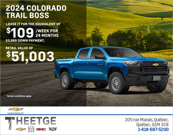 Get the 2024 Chevrolet Colorado