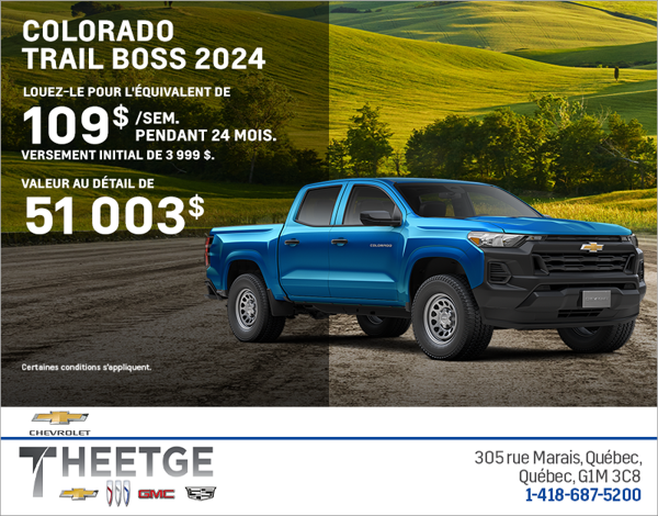 Le Chevrolet Colorado 2024