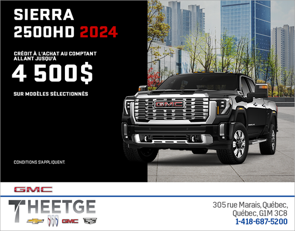 Le GMC Sierra 2500HD 2024