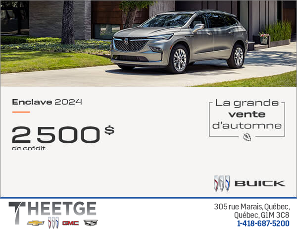 Procurez-vous le Buick Enclave 2024