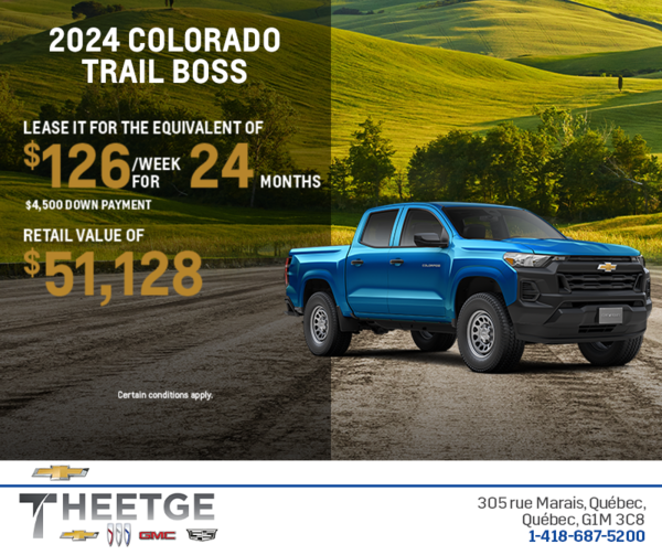 Get the 2024 Chevrolet Colorado