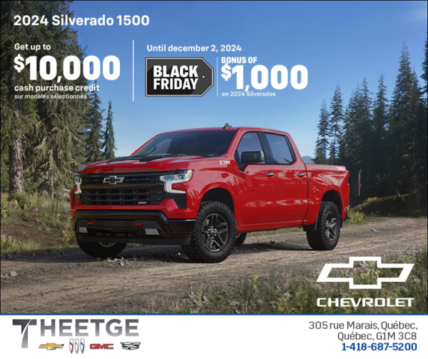 Get the 2024 Chevrolet Silverado 1500