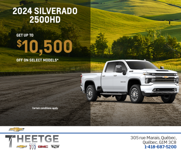 Get the 2024 Chevrolet Silverado 2500HD