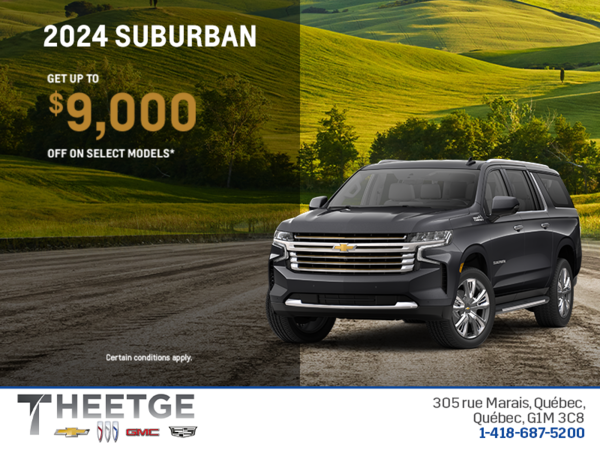 Get the 2024 Chevrolet Suburban