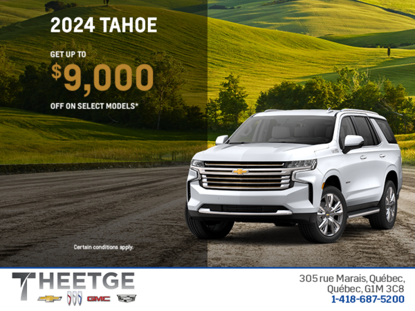 Get the 2024 Chevrolet Tahoe