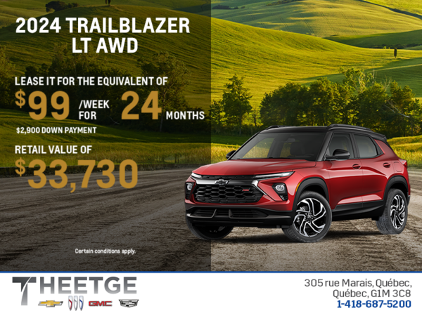 Get the 2024 Chevrolet Trailblazer LT AWD