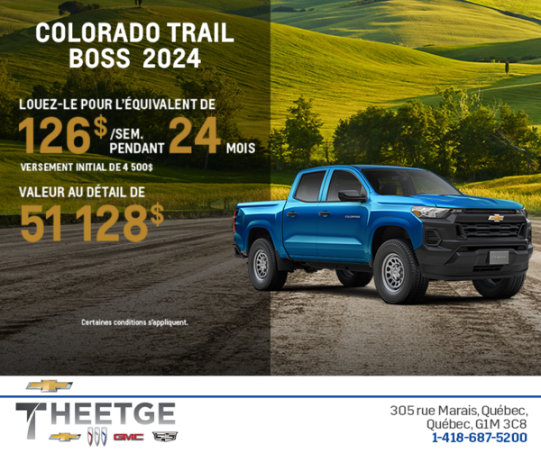 Le Chevrolet Colorado 2024