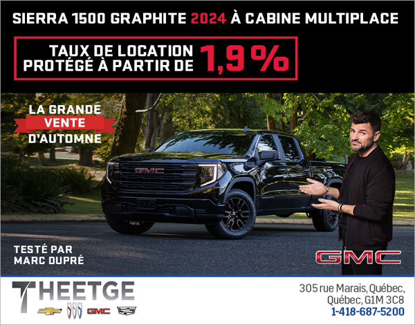 Le GMC Sierra 1500 Graphite 2024