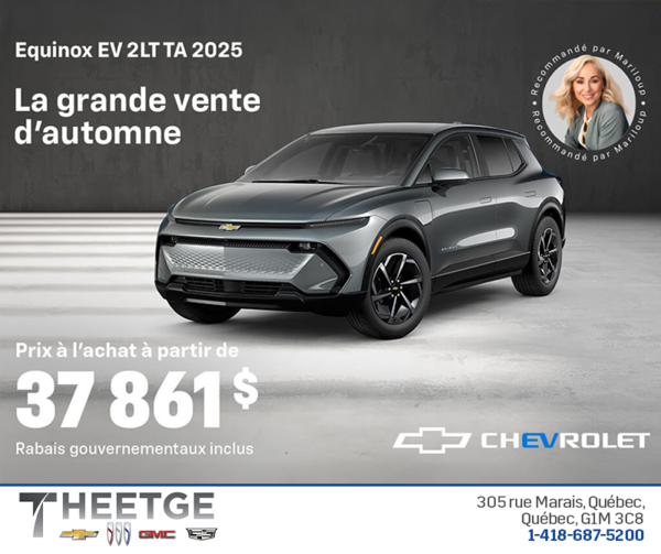 Procurez-vous le Chevrolet Equinox EV 2025