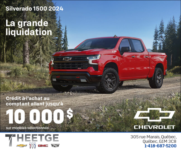 Procurez-vous le Chevrolet Silverado 1500 2024