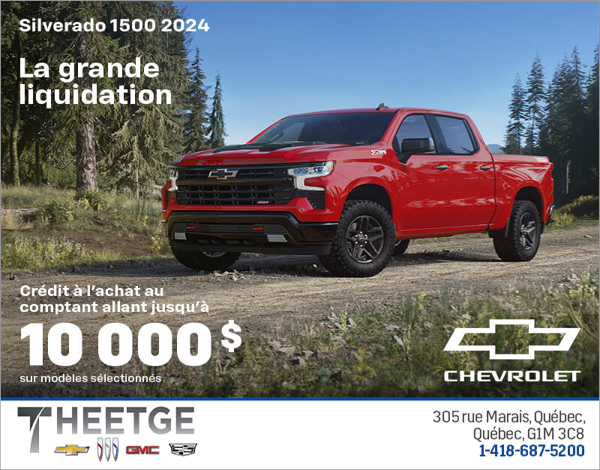 Procurez-vous le Chevrolet Silverado 1500 2024