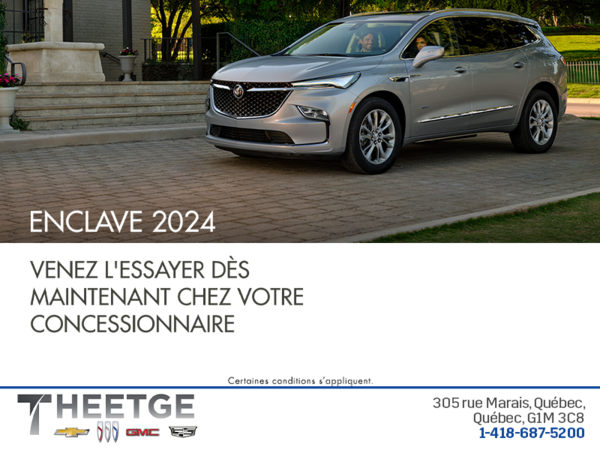 Procurez-vous le Buick Enclave 2024