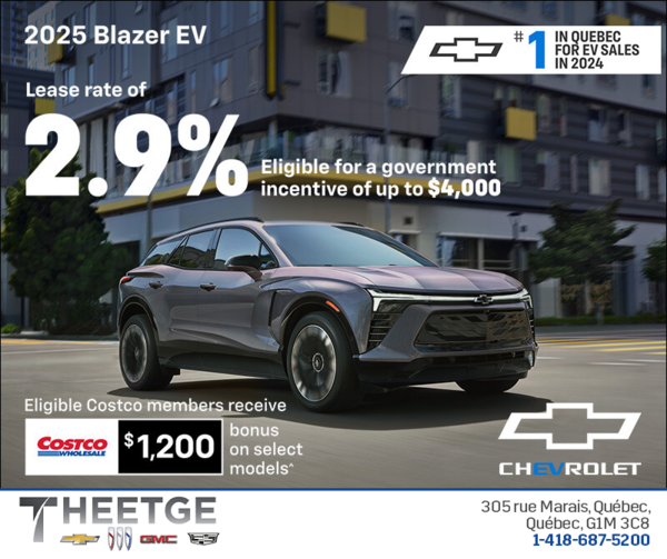 Get the 2025 Chevrolet Blazer EV