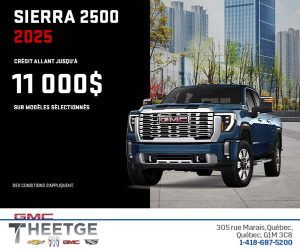Le GMC Sierra 2500 2025