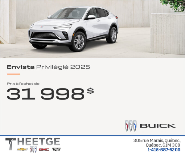 Procurez-vous la Buick Envista 2025