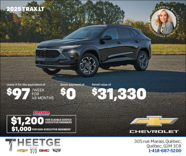 Get the 2025 Chevrolet Trax LT