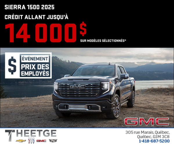 Le GMC Sierra 1500 2025