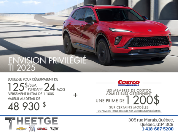 Procurez-vous la Buick Envision Privilégié TI 2025