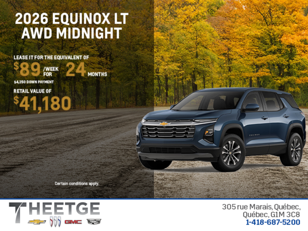 Get the 2026 Chevrolet Equinox LT AWD