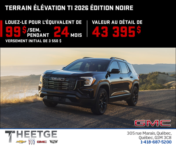 Le GMC Terrain 2026